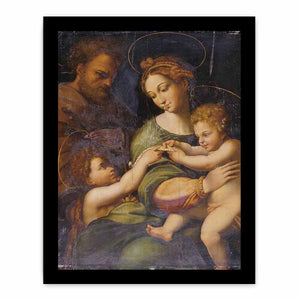 Holy Family with Saint John the Baptis By Raphael