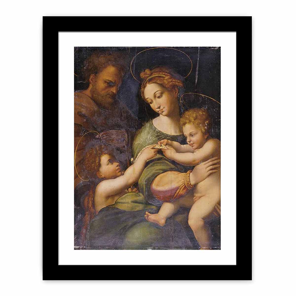 Holy Family with Saint John the Baptis By Raphael