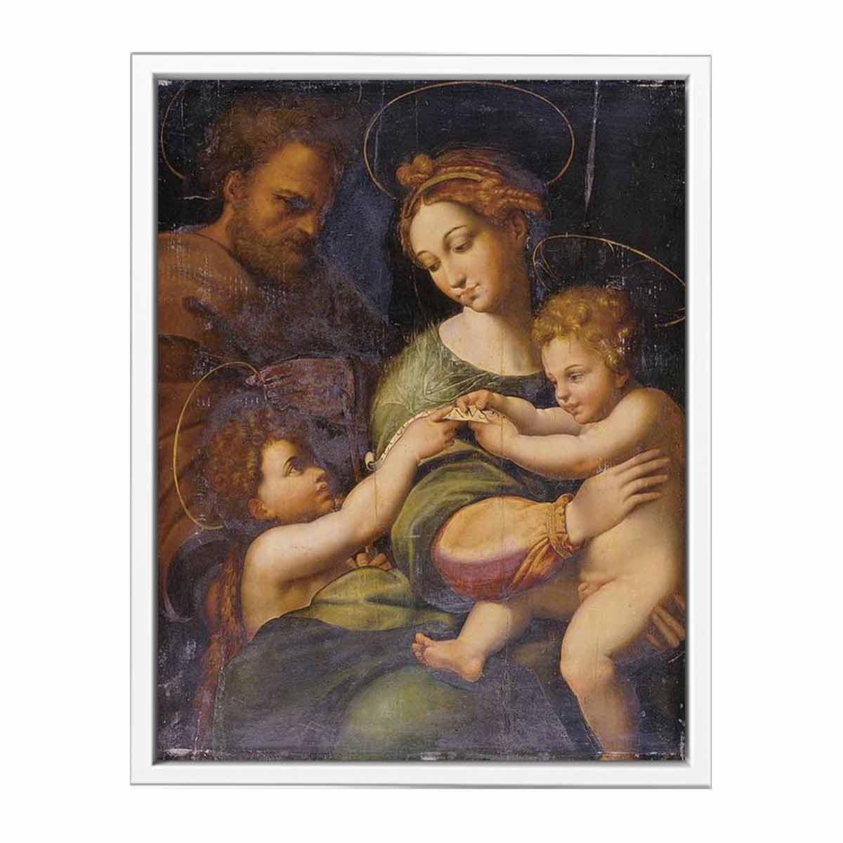 Holy Family with Saint John the Baptis By Raphael