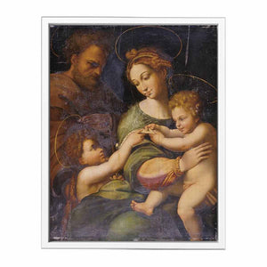 Holy Family with Saint John the Baptis By Raphael