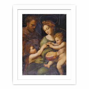 Holy Family with Saint John the Baptis By Raphael