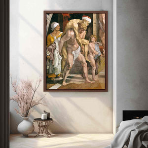 The Fire in the Borgo (detail) By Raphael