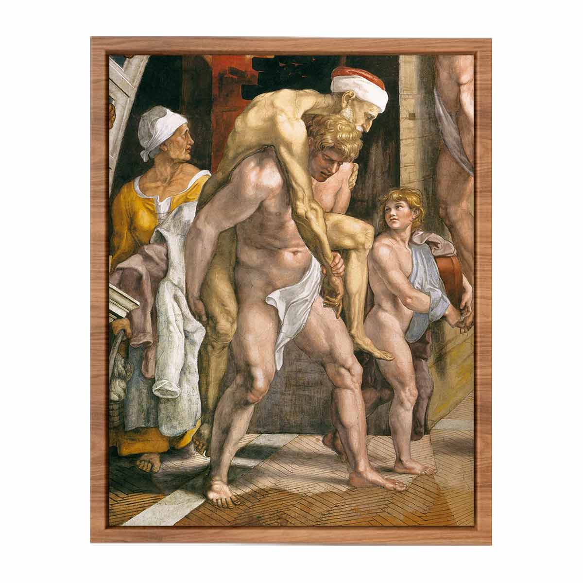 The Fire in the Borgo (detail) By Raphael