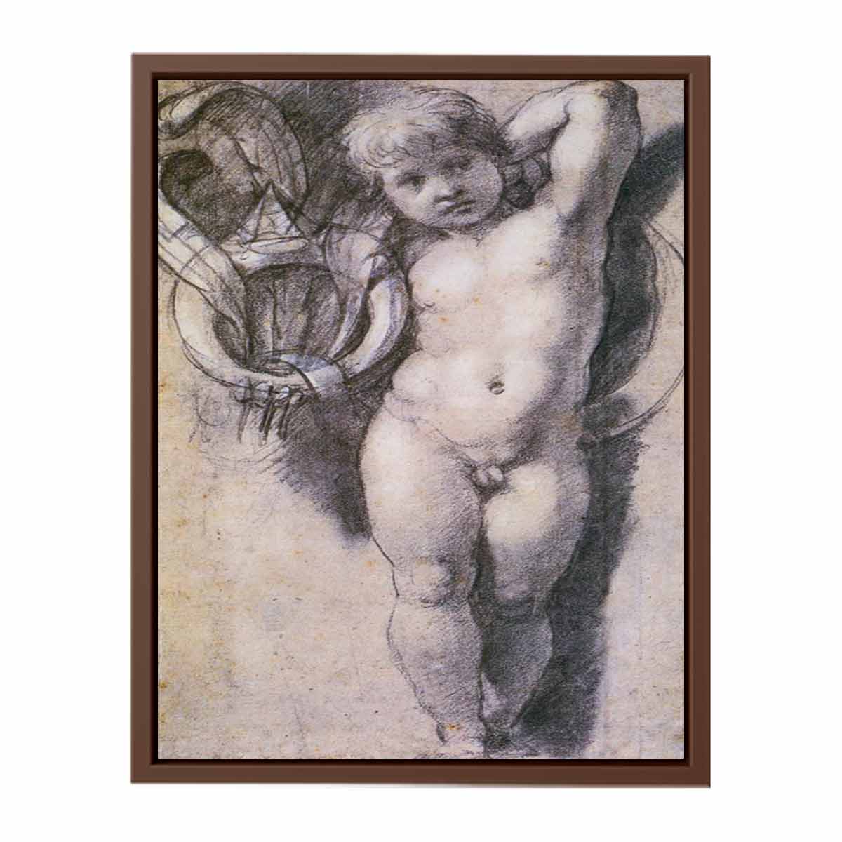 Putto with Medici Symbols By Raphael