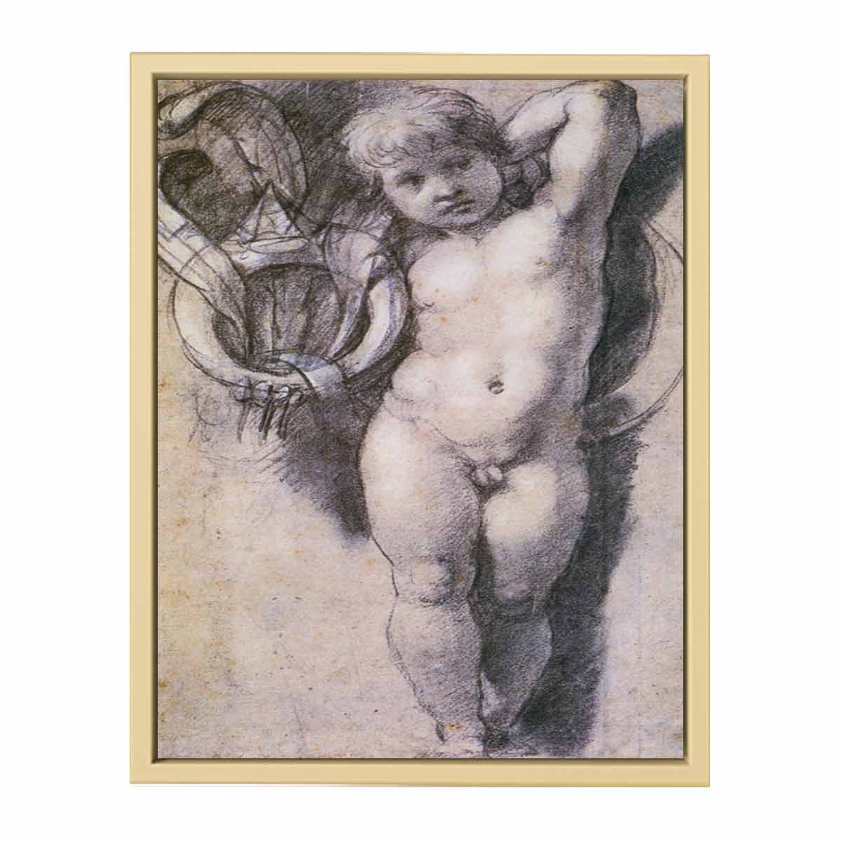 Putto with Medici Symbols By Raphael