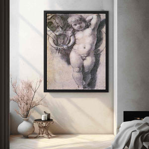 Putto with Medici Symbols By Raphael
