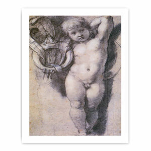 Putto with Medici Symbols By Raphael