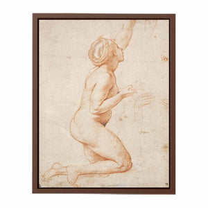 A Kneeling Nude Woman with her Left Arm Raised By Raphael