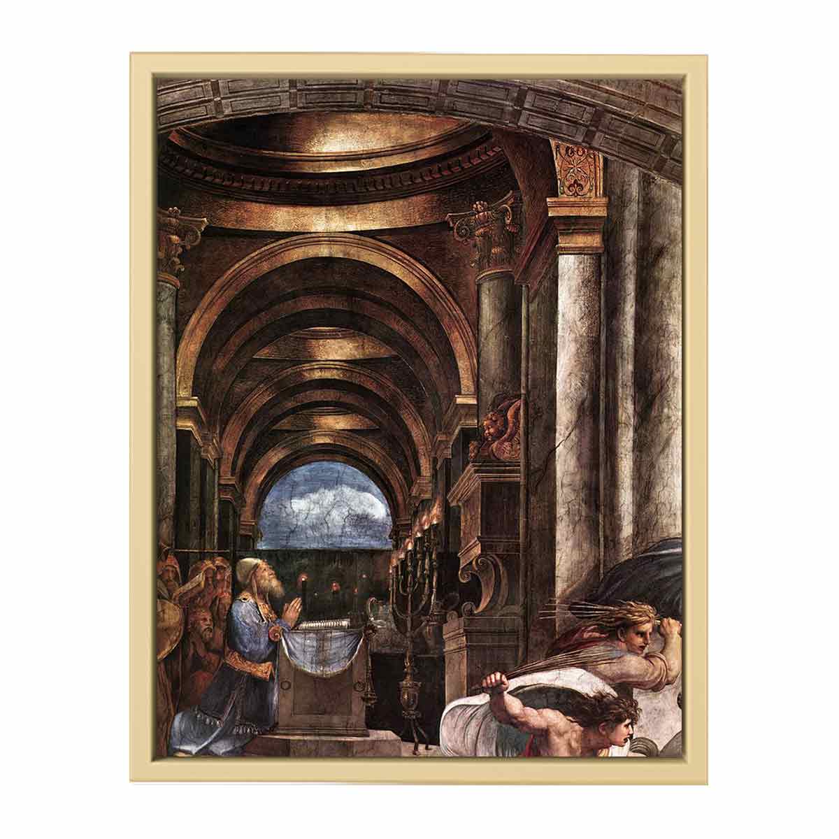 The Expulsion of Heliodorus from the Temple (detail) By Raphael