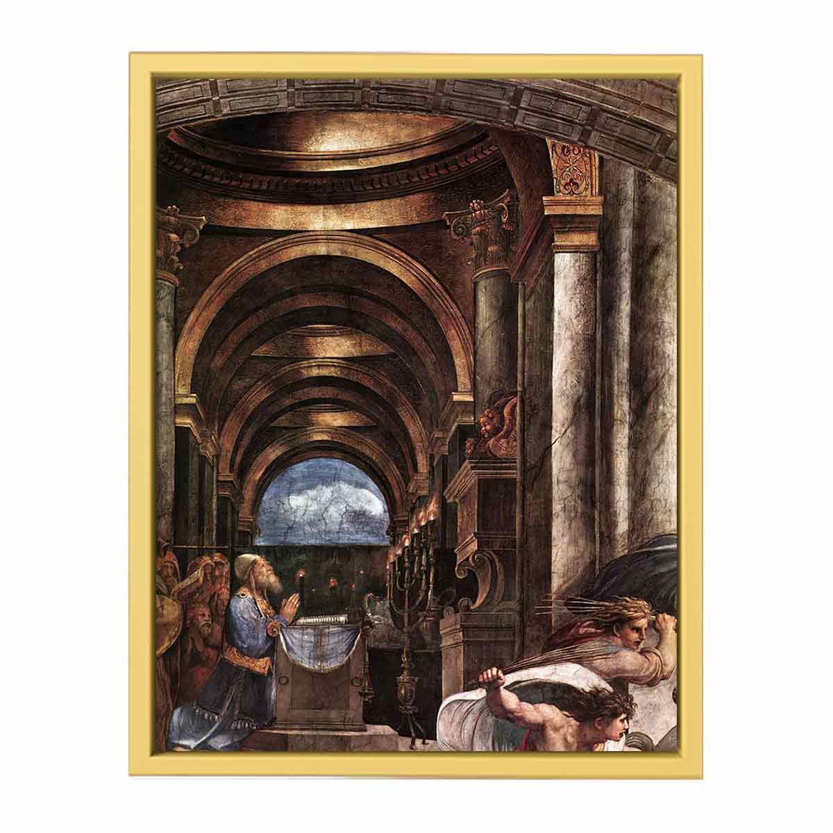 The Expulsion of Heliodorus from the Temple (detail) By Raphael
