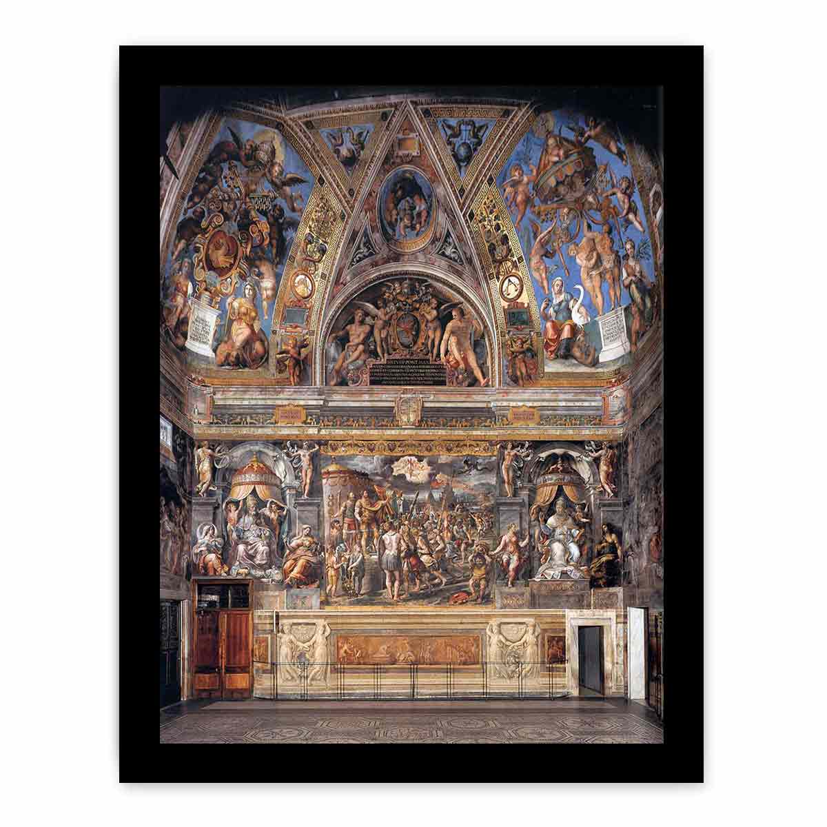 View of the Sala di Constantino By Raphael