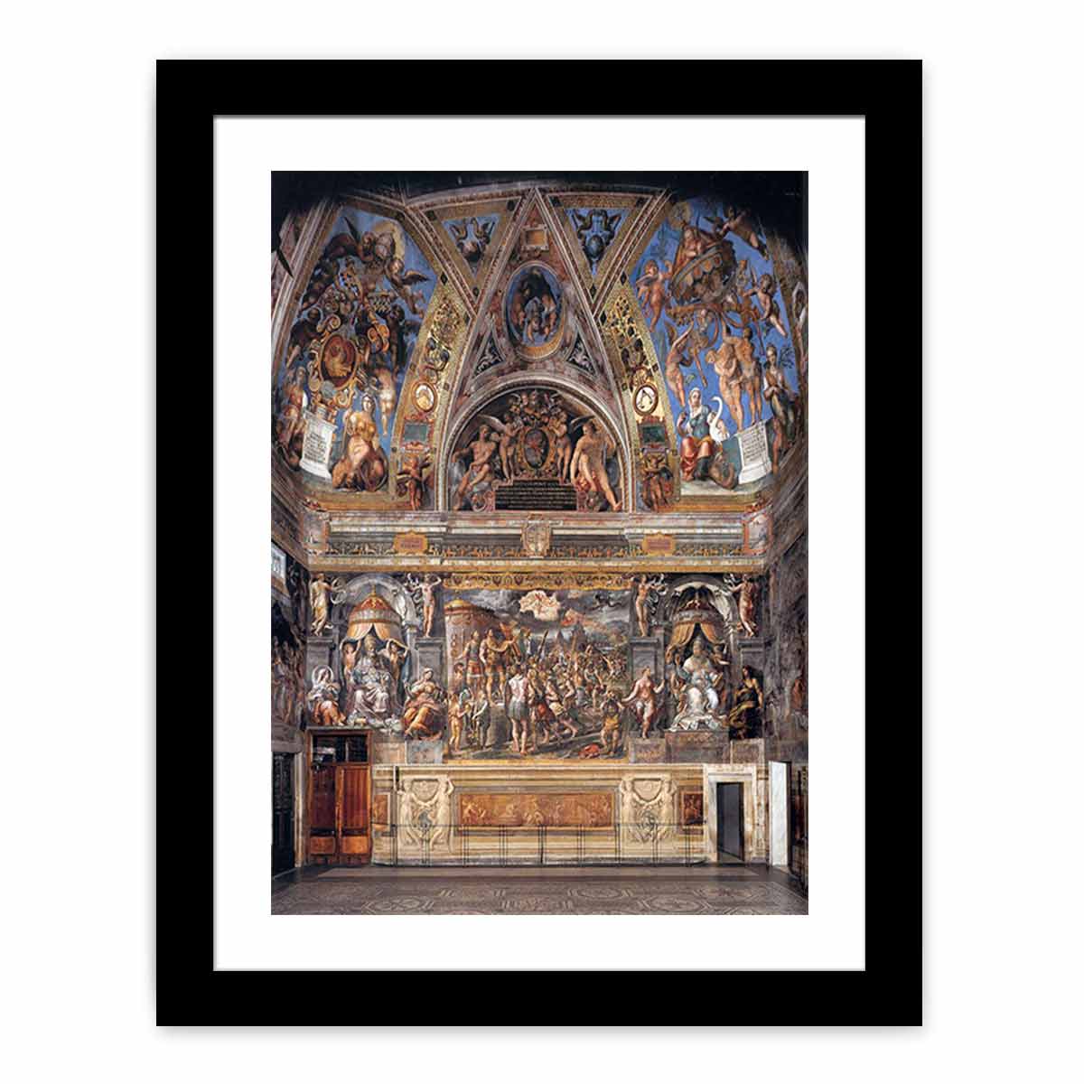 View of the Sala di Constantino By Raphael