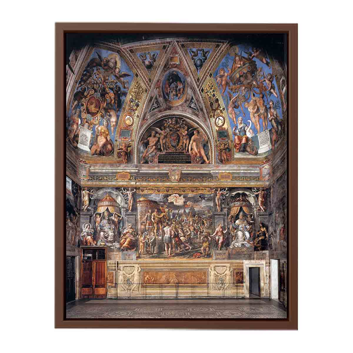 View of the Sala di Constantino By Raphael