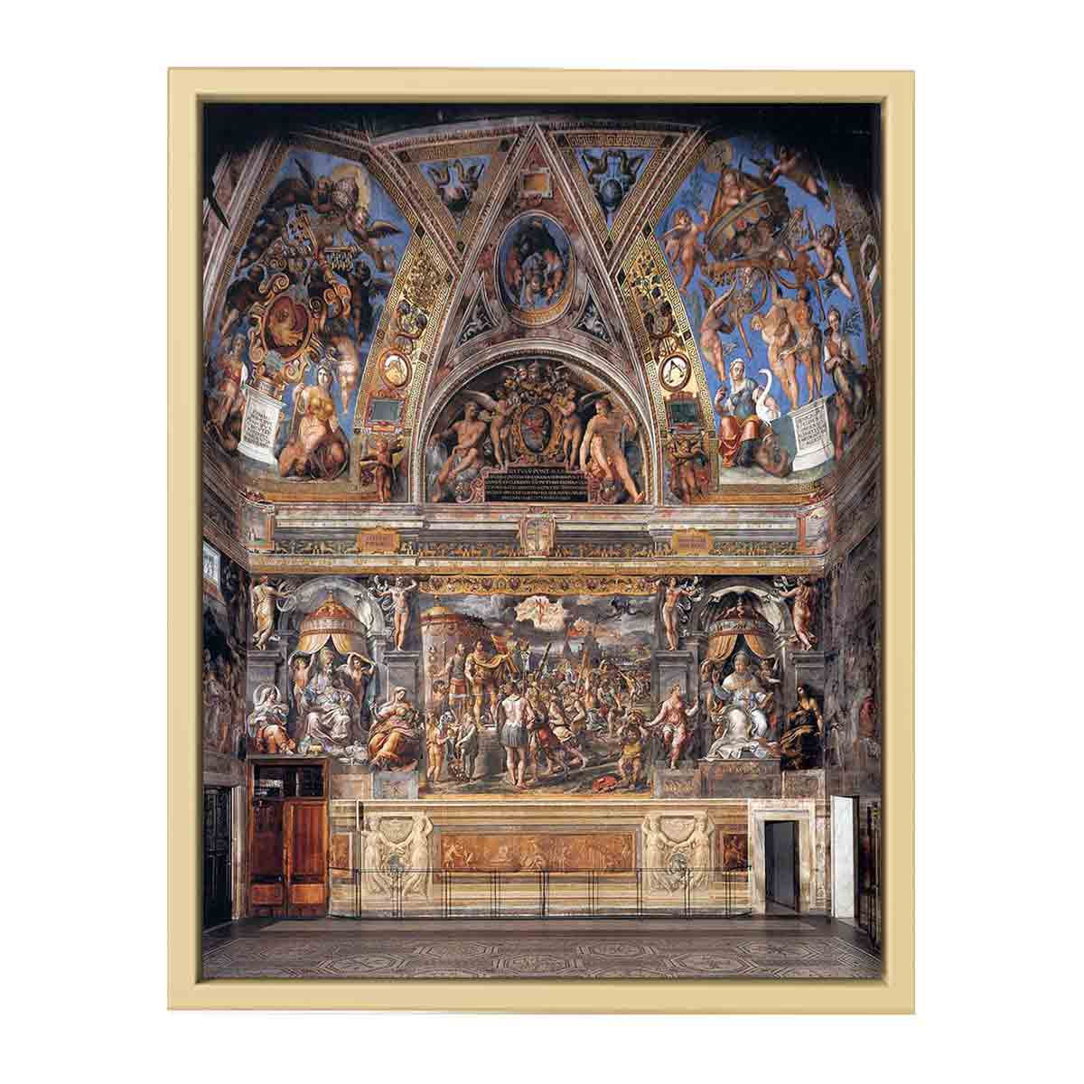 View of the Sala di Constantino By Raphael