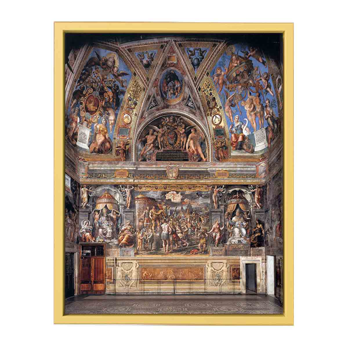 View of the Sala di Constantino By Raphael