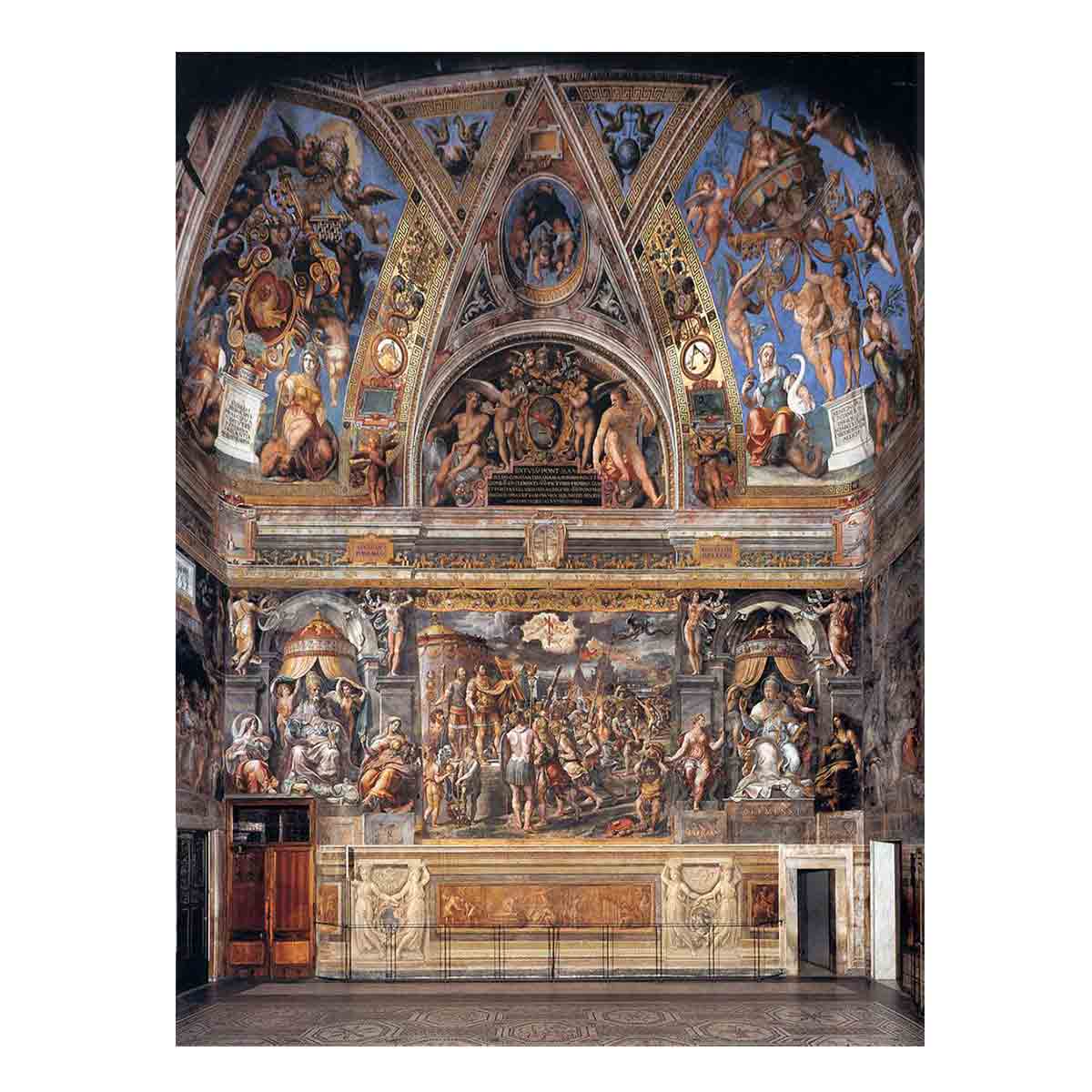 View of the Sala di Constantino By Raphael