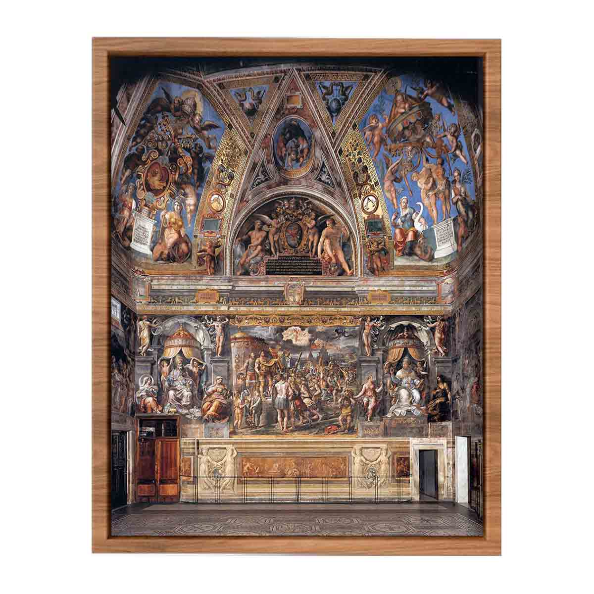 View of the Sala di Constantino By Raphael