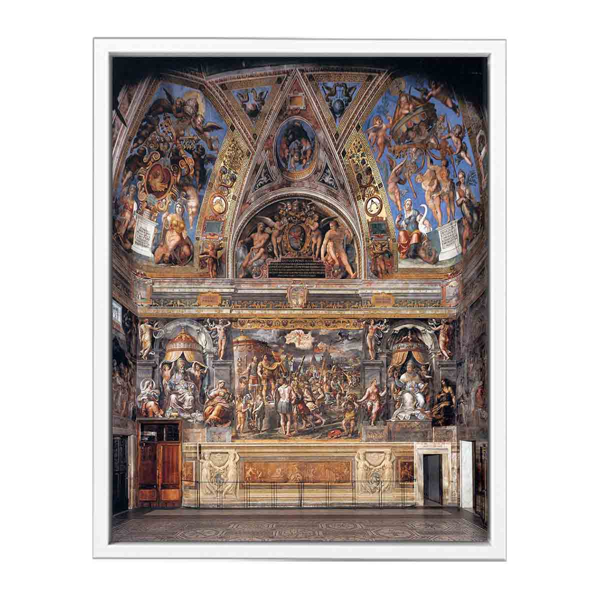 View of the Sala di Constantino By Raphael