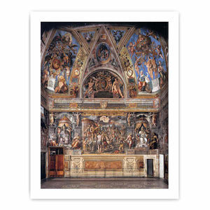 View of the Sala di Constantino By Raphael