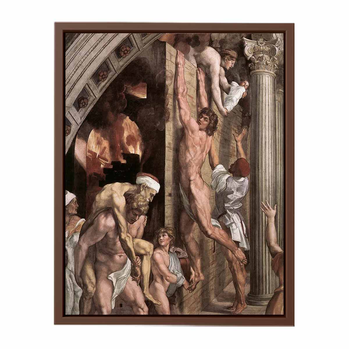 The Fire in the Borgo (detail) By Raphael