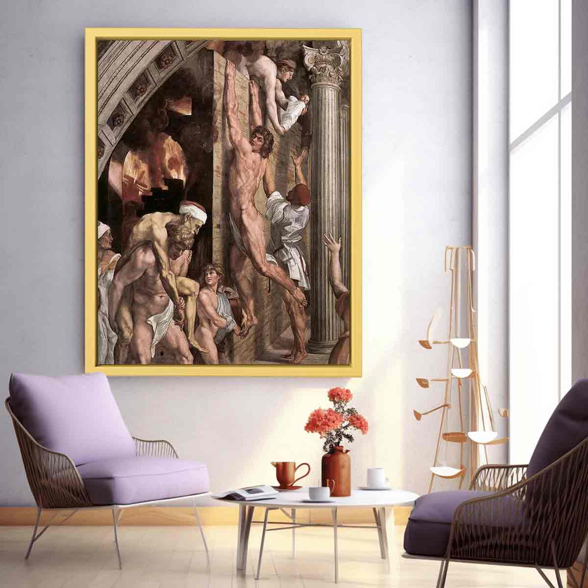 The Fire in the Borgo [detail: 1]