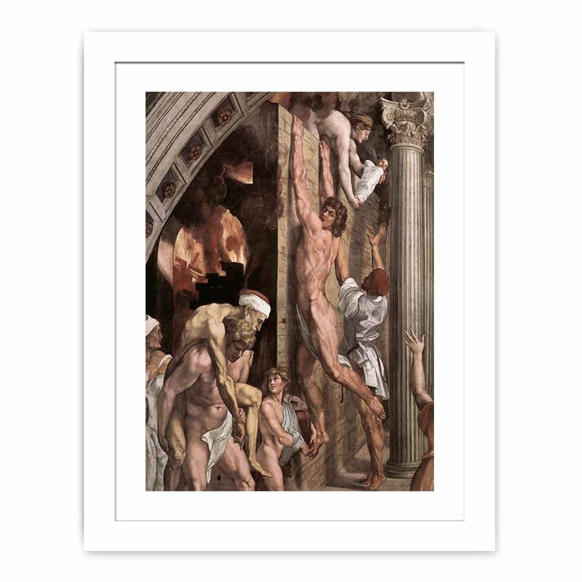 The Fire in the Borgo (detail) By Raphael