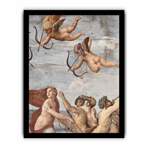 Fresken in der Villa Farnesia, Wandfresko, Szene: Triumph der Galatea, Detail By Raphael