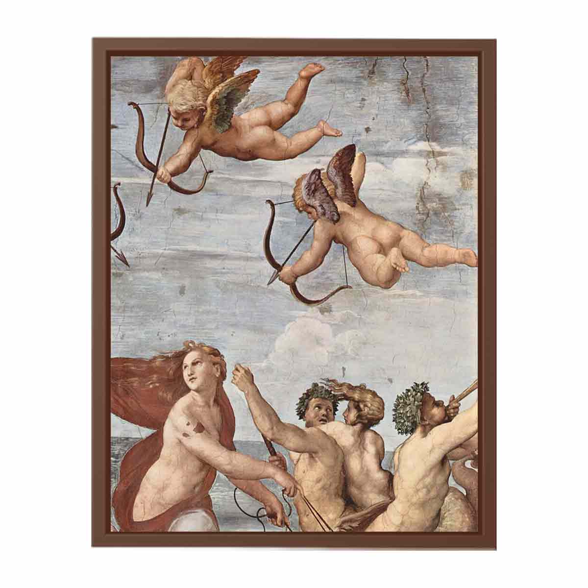 Fresken in der Villa Farnesia, Wandfresko, Szene: Triumph der Galatea, Detail By Raphael