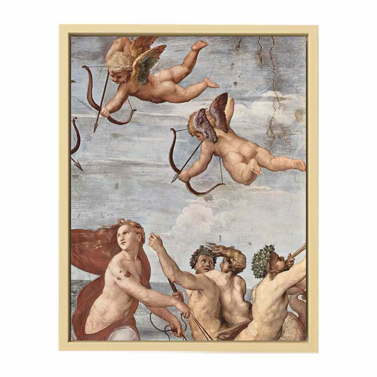 Fresken in der Villa Farnesia, Wandfresko, Szene: Triumph der Galatea, Detail By Raphael