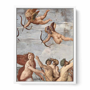 Fresken in der Villa Farnesia, Wandfresko, Szene: Triumph der Galatea, Detail By Raphael
