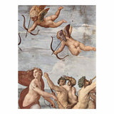 Fresken in der Villa Farnesia, Wandfresko, Szene: Triumph der Galatea, Detail By Raphael artwork preview