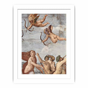 Fresken in der Villa Farnesia, Wandfresko, Szene: Triumph der Galatea, Detail By Raphael