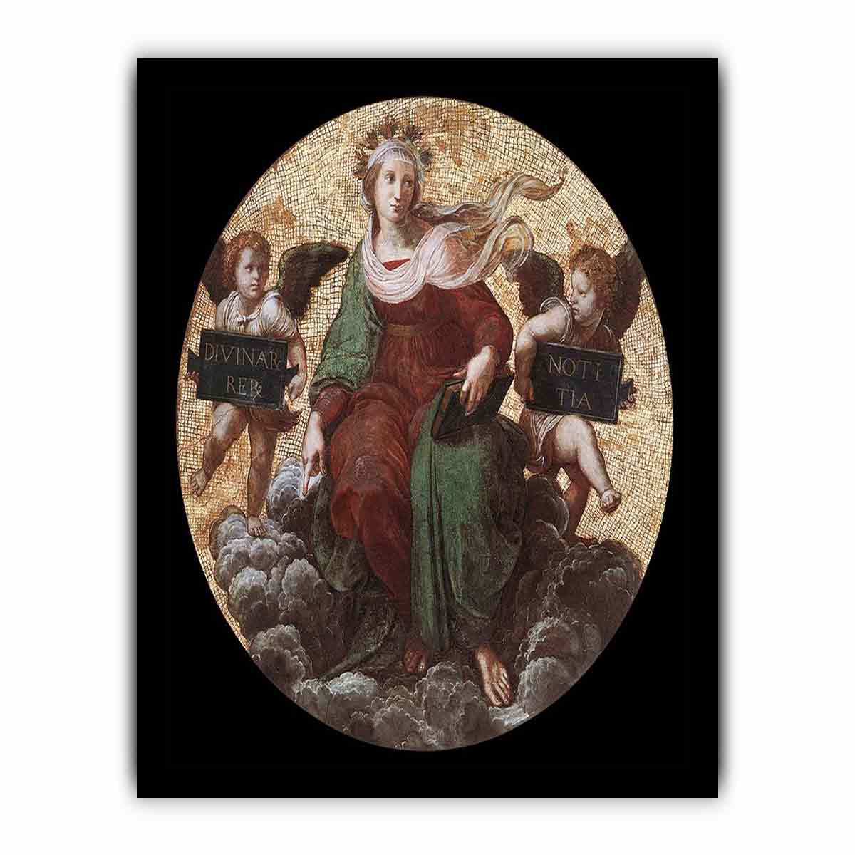 Theology (ceiling tondo) By Raphael