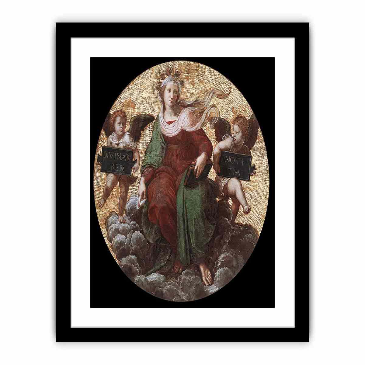 Theology (ceiling tondo) By Raphael