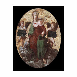 Theology (ceiling tondo) By Raphael