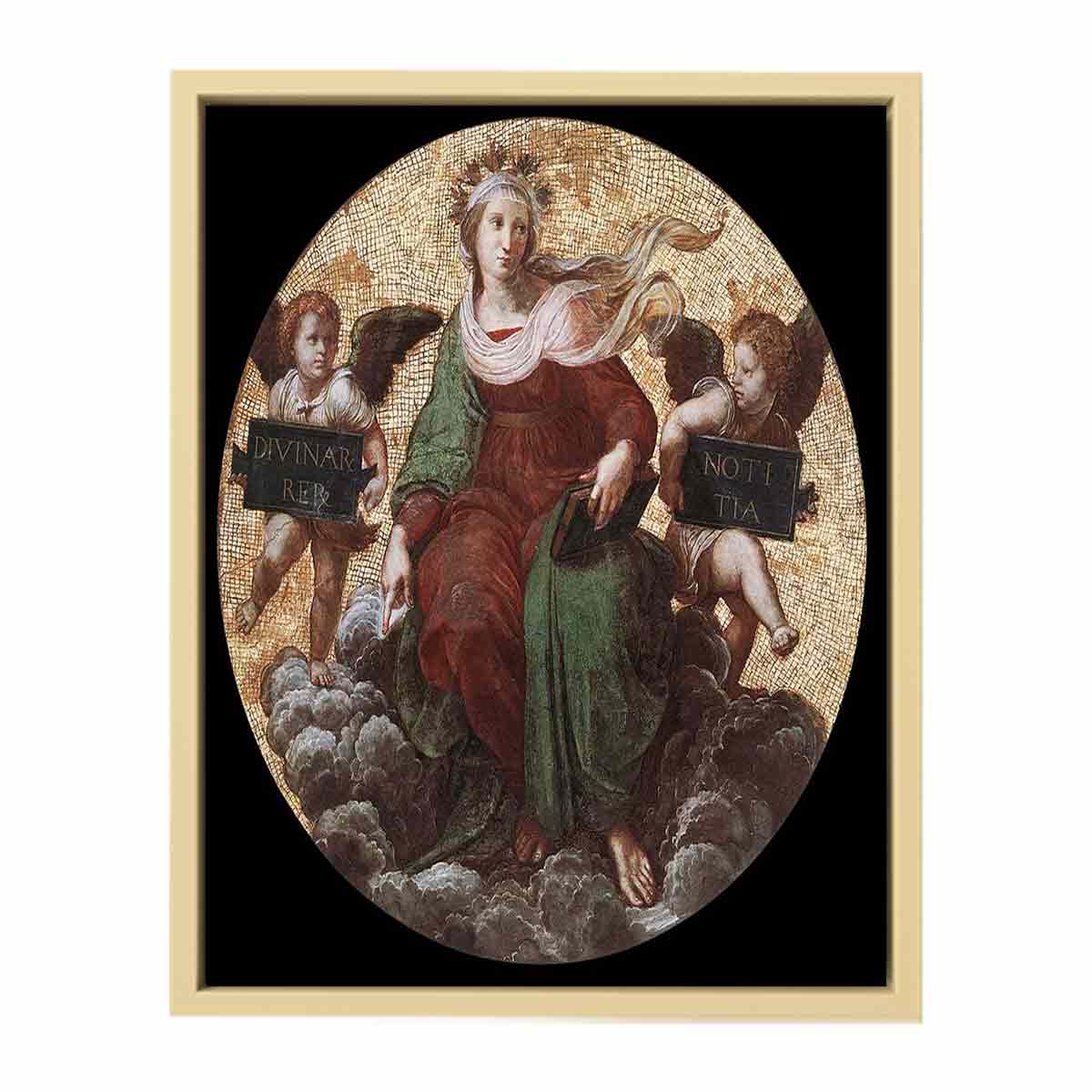 Theology (ceiling tondo) By Raphael