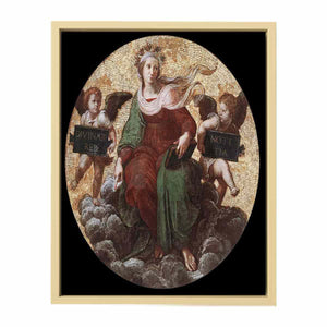 Theology (ceiling tondo) By Raphael