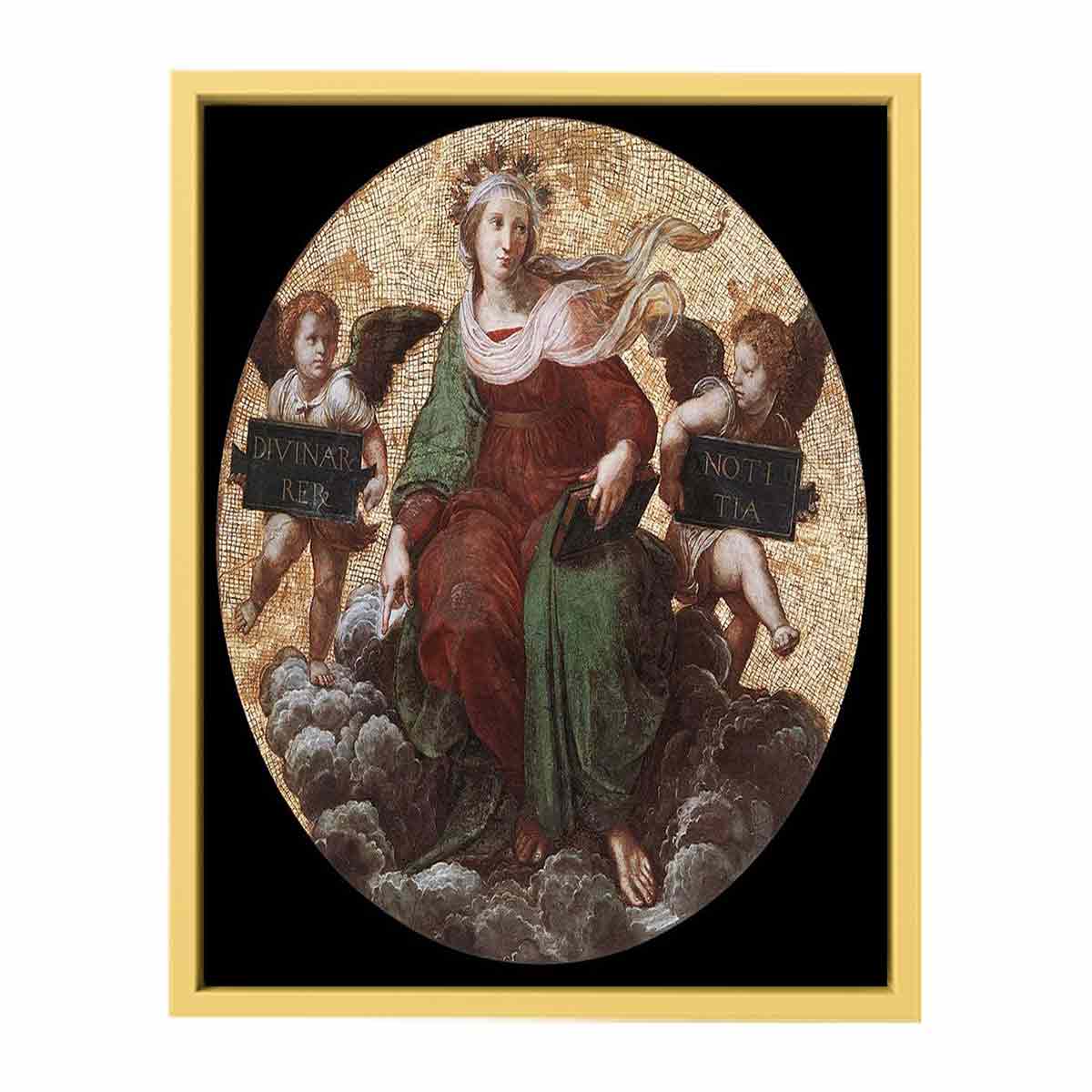 Theology (ceiling tondo) By Raphael