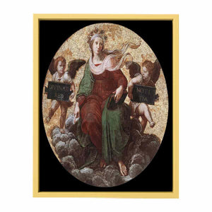 Theology (ceiling tondo) By Raphael