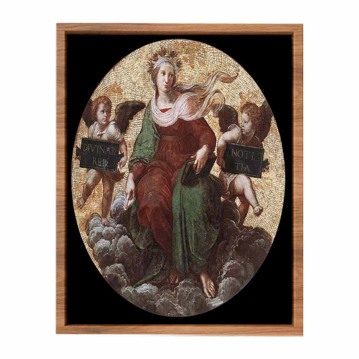 Theology (ceiling tondo) By Raphael