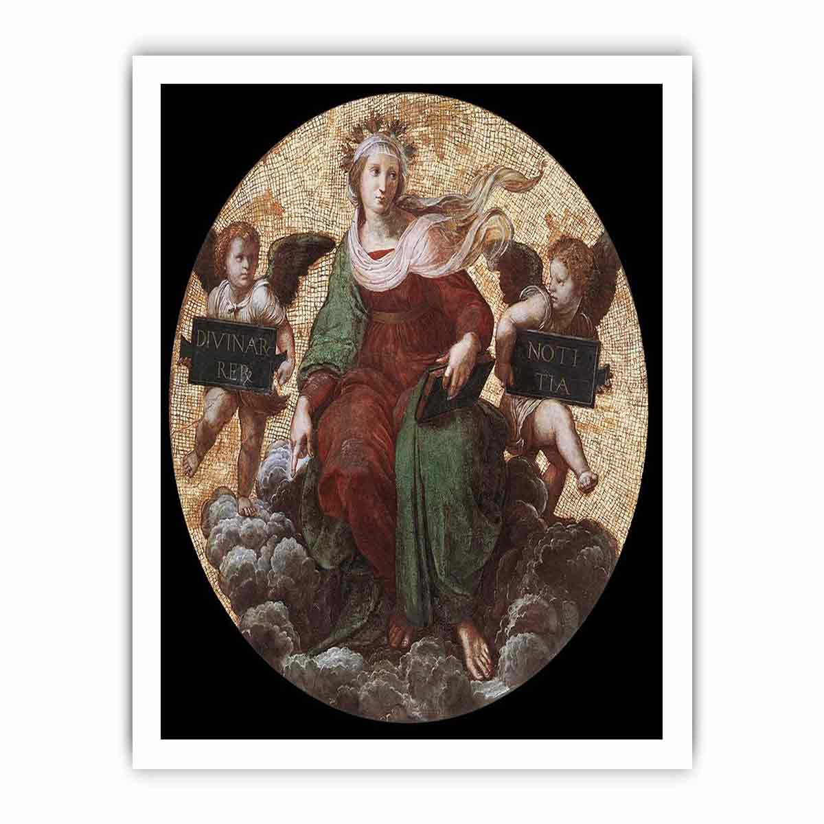 Theology (ceiling tondo) By Raphael