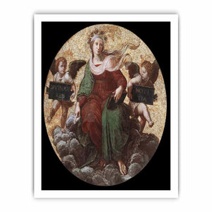 Theology (ceiling tondo) By Raphael