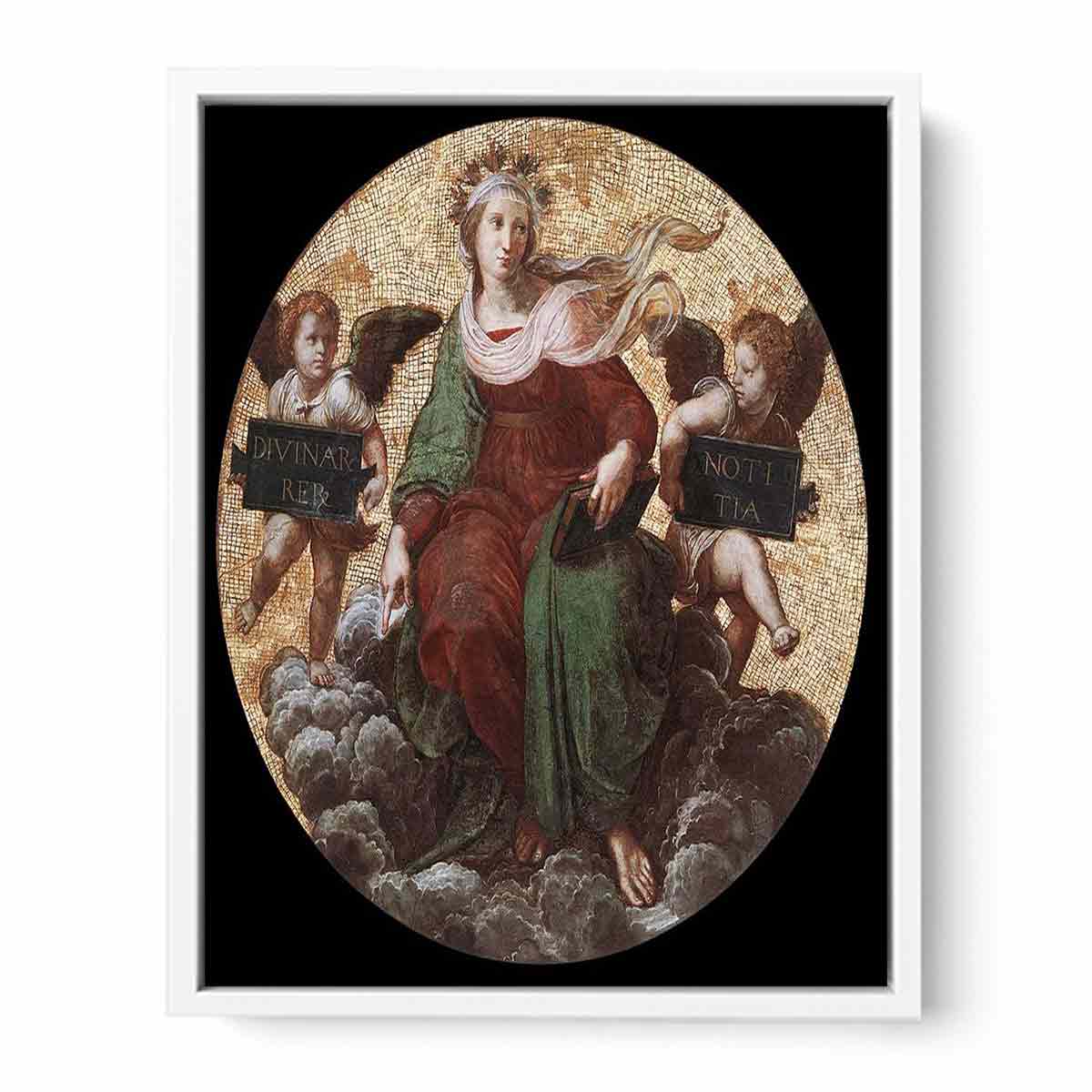 Theology (ceiling tondo) By Raphael