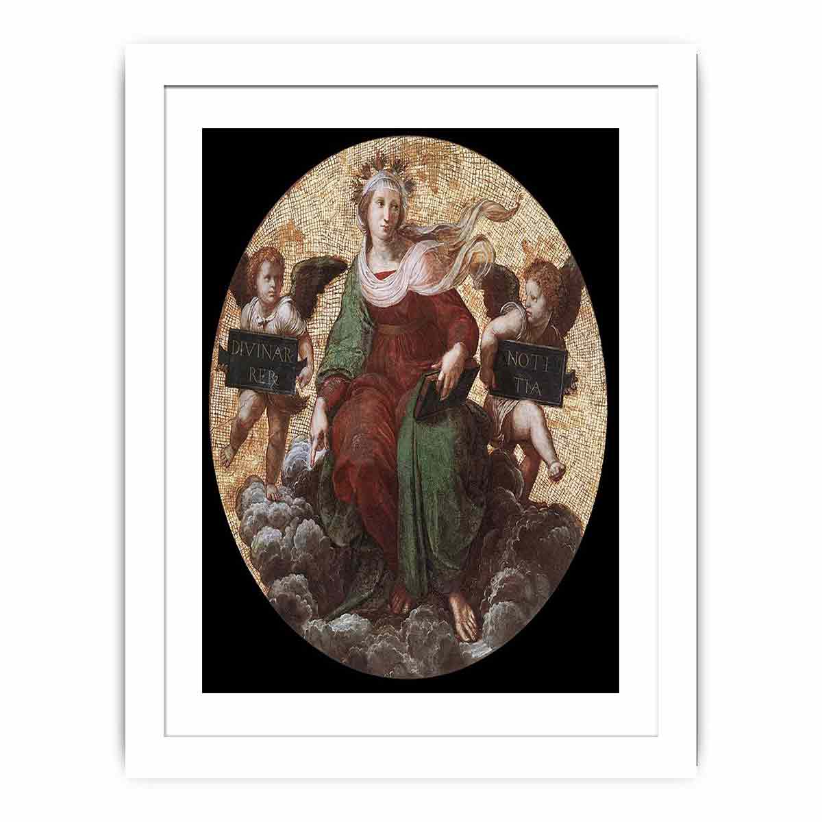 Theology (ceiling tondo) By Raphael