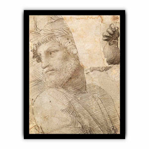 Study for the Head of a Poet By Raphael