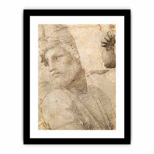 Study for the Head of a Poet By Raphael