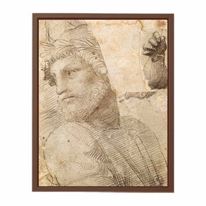 Study for the Head of a Poet By Raphael