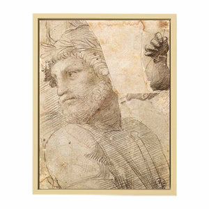 Study for the Head of a Poet By Raphael