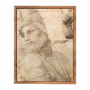 Study for the Head of a Poet By Raphael