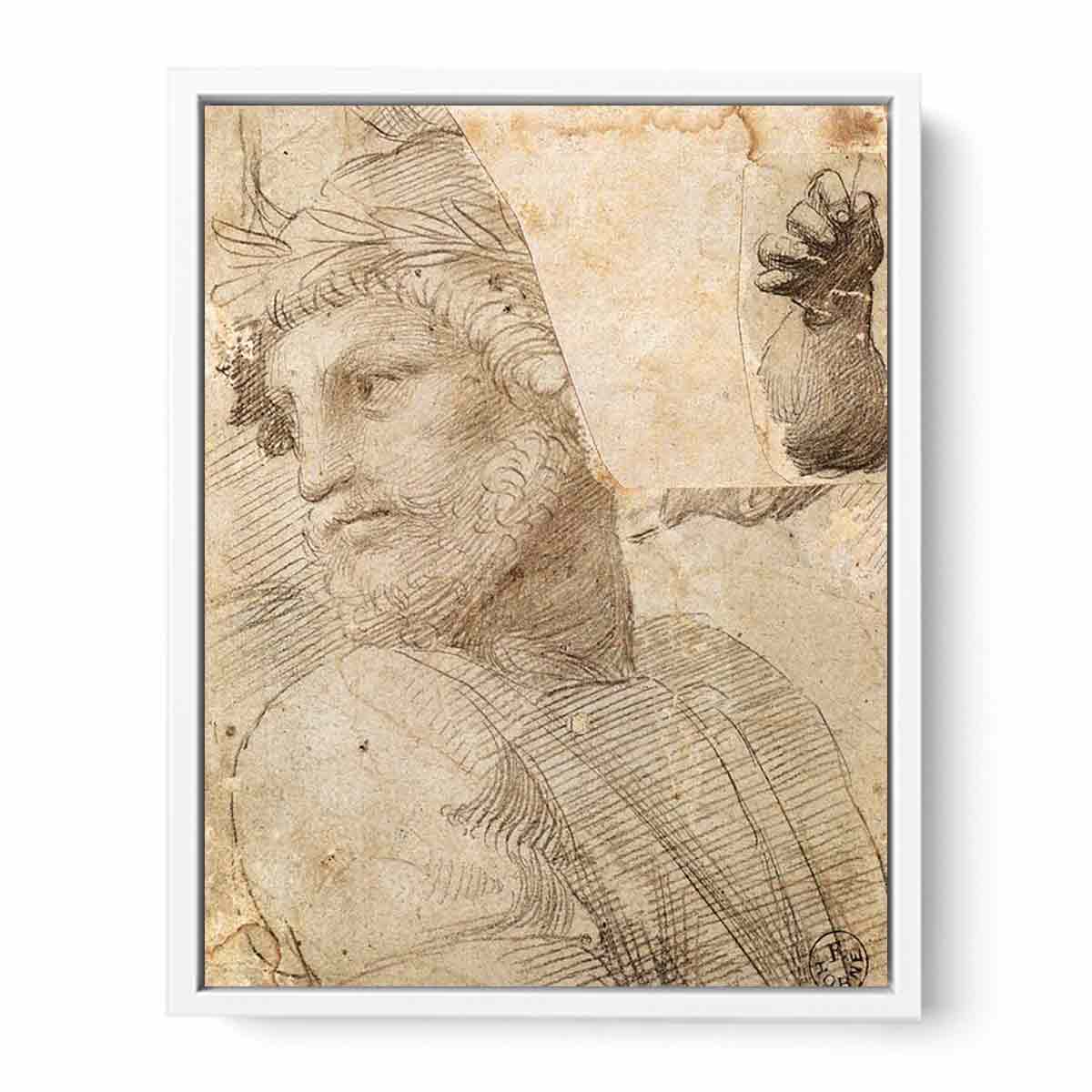 Study for the Head of a Poet By Raphael